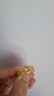 賽菲爾黃金戒指女足金鑲嵌莫桑鉆中古鴿子蛋硬金寬面指環(huán)送女友生日禮物 14號 約2.00克 曬單實(shí)拍圖