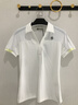 PGA高爾夫女裝夏季服裝女士短袖polo上衣T恤衣服 彈力柔軟 細紋肌理 101422-白色 XL 曬單實拍圖