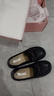 日泰（RITAI）日泰厚底樂福鞋女2024春季新款英倫風(fēng)一腳蹬單鞋真皮松糕底小皮鞋 黑色0754B30079 36 曬單實(shí)拍圖