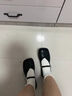 微光里平底單鞋女方頭小皮鞋春夏配裙子2025新款女鞋粗跟瑪麗珍鞋豆豆鞋 黑色【38碼】 曬單實(shí)拍圖