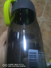 茶花（CHAHUA）運動(dòng)水杯夏季塑料水壺運動(dòng)健身男女隨手杯學(xué)生水杯帶茶隔杯子 綠色 520ml 1個(gè) 曬單實(shí)拍圖