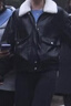 UR2024冬季新款女裝潮酷撞色翻領(lǐng)PU皮寬松棉服外套UYY140025 曬單實(shí)拍圖
