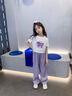 小豬彼特女童夏季褲子薄款闊腿褲兒童夏裝2025新款初中女生冰絲褲子直筒褲 15009紫色【冰絲·垂順】 150 cm 曬單實(shí)拍圖