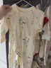 婧麒（JOYNCLEON）嬰兒衣服春季男女寶寶連體衣新生兒棉毛哈衣春秋純棉蝴蝶衣打底 暗花西瓜 66cm 【3-6個(gè)月體重6.8-8.9kg】 曬單實(shí)拍圖