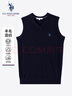 U.S. POLO ASSN.馬甲男針織背心男士商務(wù)休閑含羊毛V領(lǐng)寬松打底衫裝 藏藍色 XL 曬單實(shí)拍圖