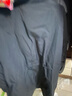 Basic House/百家好毛絨翻領(lǐng)羽絨服冬季輕薄抽繩收腰中長款派克服 黑色（偏藏青） XL 曬單實拍圖