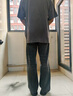 Levi's?SilverTab?25新款男士美式高街破洞寬松直筒牛仔褲 灰色 28 (32) 曬單實(shí)拍圖