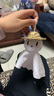 栗合翩晴天娃娃掛件布藝風(fēng)鈴毛絨布偶公仔少女生可愛(ài)包包掛飾情侶鑰匙扣 豎眼微笑（帽子版） 曬單實(shí)拍圖