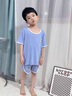 G.DUCKKIDS男童睡衣莫代爾冰絲薄款兒童家居服套裝夏季新款男孩背心短褲套裝 鐵灰色 110 (建議身高100cm 4-5歲)cm 曬單實拍圖
