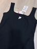 FILA FUSION斐樂(lè)潮牌女子針織連衣裙2025夏季新款時(shí)尚修身吊帶裙 正黑色-BK S 160/80A/S 曬單實(shí)拍圖