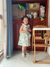 戴維貝拉（DAVE＆BELLA）兒童連衣裙純棉寶寶裙子洋氣女童公主裙夏裝新款童裙幼兒衣服 樹葉印花【現(xiàn)貨】 120 cm（建議身高110-120cm） 曬單實(shí)拍圖