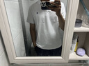 莫代爾流行杏色polo衫男短袖潮牌翻領(lǐng)t恤2025夏季新款男士高端痞帥半袖 白色 M 100-110斤 曬單實拍圖