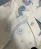 舒貝怡兒童睡衣純棉寶寶內衣套裝新春款家居服嬰兒衣服秋衣秋褲藍130CM 曬單實(shí)拍圖