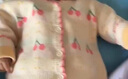 戴維貝拉春秋裝女童毛衣開(kāi)衫兒童針織衫寶寶上衣小女孩外套 曬單實(shí)拍圖