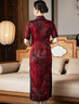 璽玥經(jīng)典花羅香云紗旗袍連衣裙高端喜婆婆婚宴晚禮服中國風2025夏季 圖片色 3XL (135~145斤) 曬單實拍圖