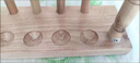 龍覘玻璃試管架子套裝木質(zhì)塑料架初中小學(xué)試管支架科學(xué)化學(xué)實(shí)驗(yàn)室器材 6孔木質(zhì)試管架(只有架)) 曬單實(shí)拍圖