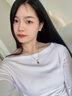 在野福袋和田玉項(xiàng)鏈女925銀新中式高級(jí)感鎖骨鏈情人節(jié)禮物送老婆女友 福袋和田玉項(xiàng)鏈（黃金色） 曬單實(shí)拍圖