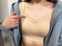 婷美內(nèi)衣女薄款大胸顯小美背收副乳防下垂無(wú)痕全罩杯文胸罩 裸感膚XL 曬單實(shí)拍圖
