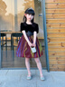 衣諾坊女童禮服長裙兒童花童女孩演出服 紅色紗擺公主裙 130cm 曬單實拍圖