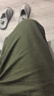 花花公子（PLAYBOY）休閑褲男款春夏季工裝褲子男士寬松直筒男裝褲 軍綠 XL 曬單實拍圖