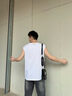 回力美式背心男款2025夏季寬松休閑坎肩重磅純棉無(wú)袖體恤男運動(dòng)外穿潮 【重磅純棉】白色(雪山麗影) L /175(回力潮牌品質(zhì)保障) 曬單實(shí)拍圖
