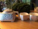 澤名家999鎏銀功夫茶具套裝中式秦權(quán)銀茶壺家用白瓷茶杯一壺四杯禮盒裝 百福茶具套裝【一壺兩杯】 曬單實拍圖