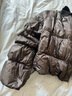 江南布衣（JNBY）【90白鴨絨】秋冬羽絨服女短款燈籠袖設(shè)計棒球領(lǐng)面包服5N9C16081 001/本黑 XS 曬單實拍圖