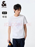 杰克·瓊斯（JACK&JONES）26年男裝短袖t恤男夏季新款純棉休閑半袖T恤男士法斗犬狗重磅刺繡 本白色A06 S (170) 曬單實(shí)拍圖