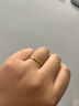 周大福 碎碎冰碎碎金黃金戒指工費(fèi)220 16號,約2.2g EOF1216禮物 曬單實(shí)拍圖