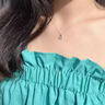 格心七夕情人節禮物送女友老婆S999足銀項鏈女士鎖骨鏈輕奢小眾高級感 足銀許愿骨項鏈 曬單實(shí)拍圖