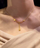 瑞諾黃金花間蝶影項(xiàng)鏈女士新款時(shí)尚足金999雙蝴蝶吊墜鎖骨鏈送女友 勿拍/精美包裝定金 曬單實(shí)拍圖