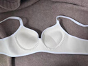 九寸陽(yáng)光無(wú)鋼圈內衣女小胸聚攏加厚顯大收副乳無(wú)鋼圈軟支撐運動(dòng)風(fēng)無(wú)痕文胸 花灰色字母文胸 80A B通用 曬單實(shí)拍圖