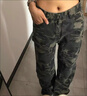 ZMEX迷彩褲子男工裝高街寬松潮牌歐美街頭褲子直筒闊腿休閑褲男 迷彩色 XL 曬單實(shí)拍圖