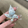 京禮京達琺瑯蝴蝶胸針高檔女精致小眾輕奢胸花生日禮物女士精致高級感實(shí)用 琺瑯蝴蝶胸針【禮盒裝】 曬單實(shí)拍圖
