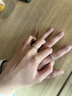 BOEAY冥王星與卡戎情侶戒指純銀對戒鐘久久求婚表白戒指送女朋友送老婆 冥王星與卡戎情侶對戒/免費刻字 曬單實拍圖