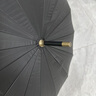 麗梵爾16骨商務(wù)風(fēng)暴傘彎柄雨傘大號(hào)長(zhǎng)柄傘直桿加固加厚結(jié)實(shí)抗風(fēng)長(zhǎng)把傘 黑色16骨皮木彎柄 16骨 曬單實(shí)拍圖