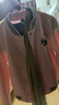 361°童裝 兒童外套25春季女中大童復(fù)古學(xué)院風(fēng)針織棒球服 粉150 曬單實(shí)拍圖