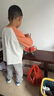 戴維貝拉（DAVE＆BELLA）兒童長(zhǎng)袖t恤套頭衫男童上衣打底衫女童衣服2025秋裝新款小童服飾 橘色【現(xiàn)貨】 120 cm(建議身高110-） 曬單實(shí)拍圖