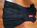 皮爾卡丹（pierre cardin）小個子黑色連衣裙女2025夏裝新款顯高顯瘦裙子氣質(zhì)感女裝夏裙 短袖 XL 110-120斤 曬單實拍圖