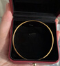 中國(guó)黃金（CHINA GOLD）黃金手鐲招財(cái)貓吉言手鐲5G足金999素圈手鐲送老婆女友生日禮物 【58圈口】約13.9g 曬單實(shí)拍圖