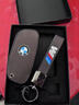 堅翔25款寶馬X5鑰匙套X1車(chē)x6x7系735Li/740Li/i7車(chē)xmix真皮鑰匙包扣套 F款復古棕色+真皮車(chē)標繩 曬單實(shí)拍圖
