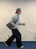 黑田矢衛麂皮絨大容量HOBO流浪包2025新款男女生休閑餃子大包廢土風(fēng)斜挎包 咖啡色 曬單實(shí)拍圖