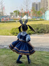 G.DUCKKIDS童裝洛麗塔公主裙女童連衣裙春秋季新款朱迪兔子警官生日禮服兒童 方領(lǐng)朱迪裙+領(lǐng)帶+短褲【不加絨】 130 尺碼7~8歲【120-130cm】 曬單實(shí)拍圖