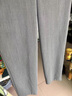 皮爾卡丹（pierre cardin）潮流商務(wù)休閑褲男士韓版修身小腳西褲英倫長(cháng)褲春季垂感九分西裝褲 K986中灰 長(cháng)褲 32 適合130-139斤左右 曬單實(shí)拍圖