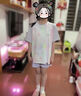 優(yōu)優(yōu)1點(diǎn)（Yoyo one）女童速干運(yùn)動(dòng)套裝兒童夏季冰絲短褲跑步健身女孩大童夏裝兩件套薄 9852短袖+18410紫色  140cm 曬單實(shí)拍圖