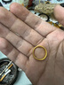 中國黃金米字黃金戒指女999足金閉口單戒指環(huán)七夕情人節(jié)禮物送女朋友老婆 米字黃金戒指【金重約：3g】 【圈口13#】 曬單實(shí)拍圖