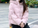 森馬（Semir）陳都靈商場(chǎng)同款90%鴨絨羽絨服女小A寬松顯瘦廓形24冬新款連帽外套 橡皮粉（白鴨絨）61214 L /165/88A 曬單實(shí)拍圖