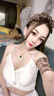 夏季性感低胸交叉V領(lǐng)短款內(nèi)搭心機吊帶小背心女外穿針織打底上衣 白色 均碼 曬單實拍圖