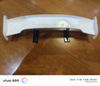汽車裝飾用品尾翼改裝通用迷你小尾翼mini碳纖紋尾翼改裝配件大全 個性雙拼色（底座黑+尾翼珠光白） 曬單實(shí)拍圖
