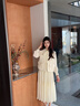 佰藍(lán)嬌法式氣質(zhì)連衣裙女春秋2025新款高級(jí)感白色小香風(fēng)馬甲裙子兩件套裝 白色 S （建議105斤內(nèi)） 曬單實(shí)拍圖